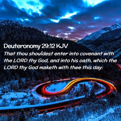 Picture 02 - Deuteronomy 29:12 KJV - That thou shouldest enter into covenant with the - Bible Verse Picture