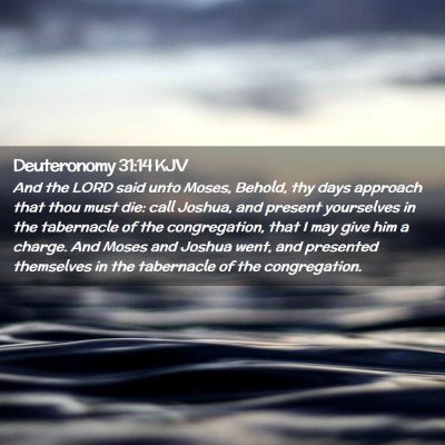 Picture 02 - Deuteronomy 31:14 KJV - And the LORD said unto Moses, Behold, thy days - Bible Verse Picture
