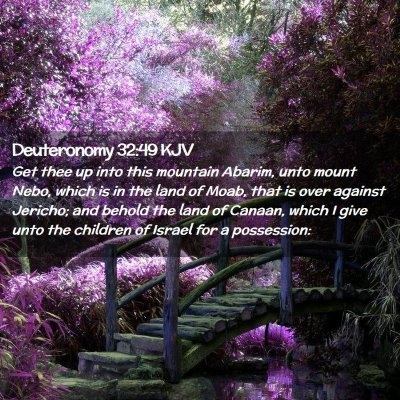 Picture 02 - Deuteronomy 32:49 KJV - Get thee up into this mountain Abarim, unto mount - Bible Verse Picture