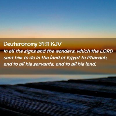 Picture 02 - Deuteronomy 34:11 KJV - In all the signs and the wonders, which the LORD - Bible Verse Picture