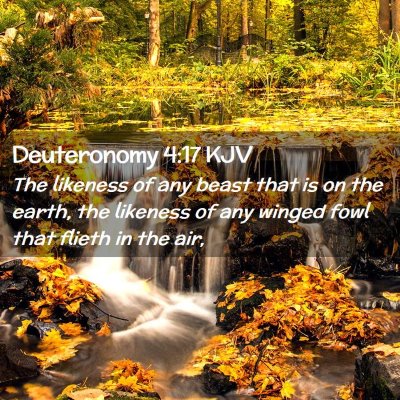 Picture 02 - Deuteronomy 4:17 KJV - The likeness of any beast that is on the earth, - Bible Verse Picture