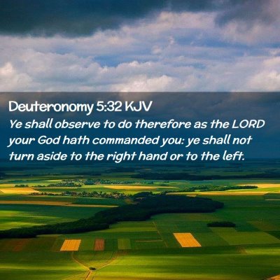 Picture 02 - Deuteronomy 5:32 KJV - Ye shall observe to do therefore as the LORD your - Bible Verse Picture