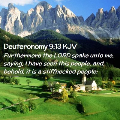 Picture 02 - Deuteronomy 9:13 KJV - Furthermore the LORD spake unto me, saying, I - Bible Verse Picture
