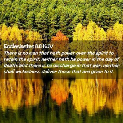Picture 02 - Ecclesiastes 8:8 KJV - There is no man that hath power over the spirit - Bible Verse Picture