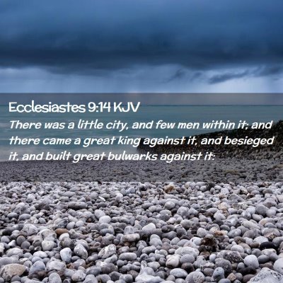 Picture 02 - Ecclesiastes 9:14 KJV - There was a little city, and few men within it; - Bible Verse Picture
