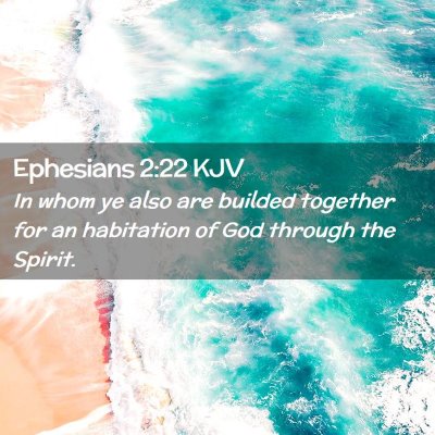 Picture 02 - Ephesians 2:22 KJV - In whom ye also are builded together for an - Bible Verse Picture