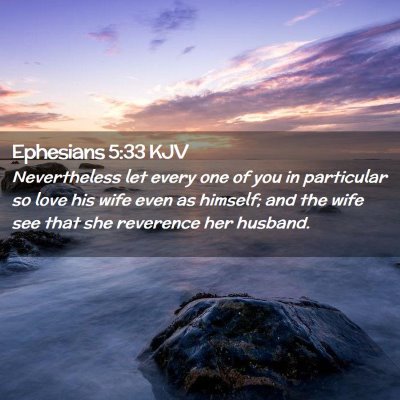 Picture 02 - Ephesians 5:33 KJV - Nevertheless let every one of you in particular - Bible Verse Picture