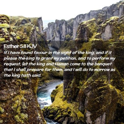 Picture 02 - Esther 5:8 KJV - If I have found favour in the sight of the king, - Bible Verse Picture