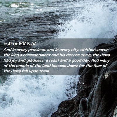 Picture 02 - Esther 8:17 KJV - And in every province, and in every city, - Bible Verse Picture