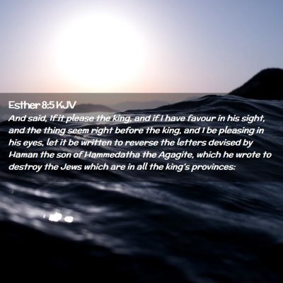 Picture 02 - Esther 8:5 KJV - And said, If it please the king, and if I have - Bible Verse Picture