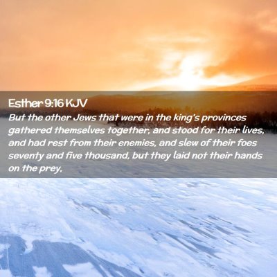 Picture 02 - Esther 9:16 KJV - But the other Jews that were in the king's - Bible Verse Picture
