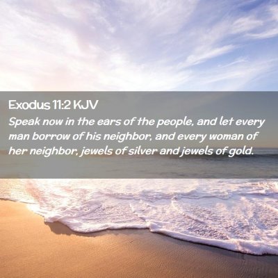 Picture 02 - Exodus 11:2 KJV - Speak now in the ears of the people, and let - Bible Verse Picture