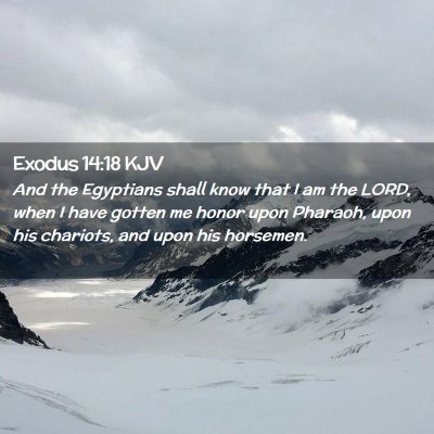 Picture 02 - Exodus 14:18 KJV - And the Egyptians shall know that I am the LORD, - Bible Verse Picture
