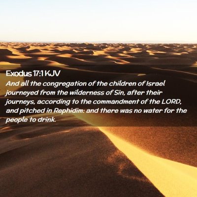 Picture 02 - Exodus 17:1 KJV - And all the congregation of the children of - Bible Verse Picture