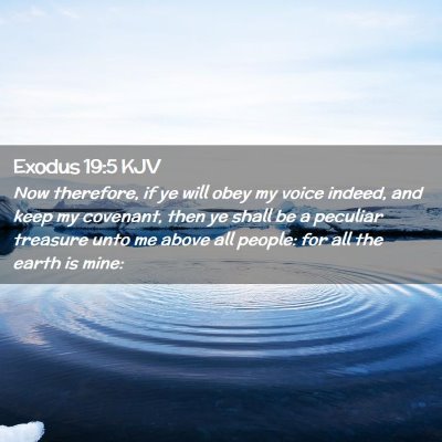 Picture 02 - Exodus 19:5 KJV - Now therefore, if ye will obey my voice indeed, - Bible Verse Picture