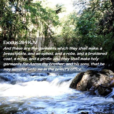 Picture 02 - Exodus 28:4 KJV - And these are the garments which they shall make; - Bible Verse Picture