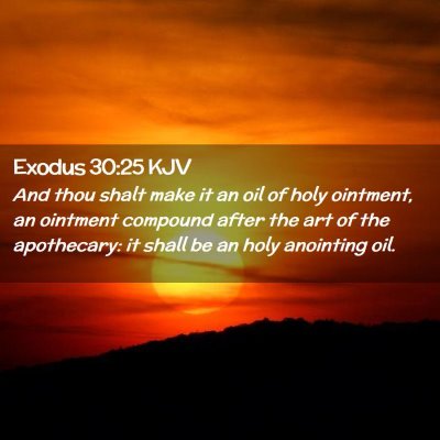 Picture 02 - Exodus 30:25 KJV - And thou shalt make it an oil of holy ointment, - Bible Verse Picture