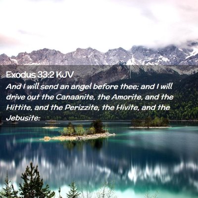 Picture 02 - Exodus 33:2 KJV - And I will send an angel before thee; and I will - Bible Verse Picture