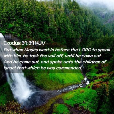 Picture 02 - Exodus 34:34 KJV - But when Moses went in before the LORD to speak - Bible Verse Picture