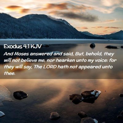 Picture 02 - Exodus 4:1 KJV - And Moses answered and said, But, behold, they - Bible Verse Picture