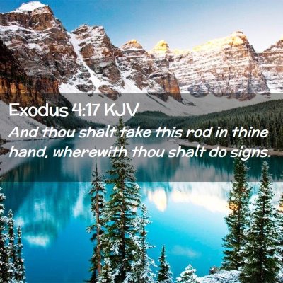 Picture 02 - Exodus 4:17 KJV - And thou shalt take this rod in thine hand, - Bible Verse Picture