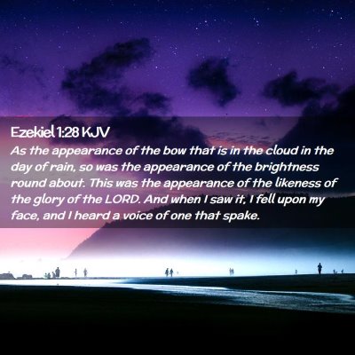 Picture 02 - Ezekiel 1:28 KJV - As the appearance of the bow that is in the cloud - Bible Verse Picture