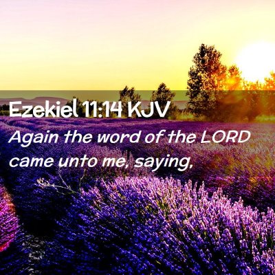 Picture 02 - Ezekiel 11:14 KJV - Again the word of the LORD came unto me, - Bible Verse Picture
