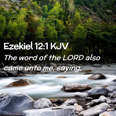 Picture 02 - Ezekiel 12:1 KJV - The word of the LORD also came unto me, - Bible Verse Picture