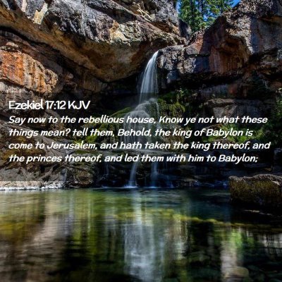 Picture 02 - Ezekiel 17:12 KJV - Say now to the rebellious house, Know ye not what - Bible Verse Picture