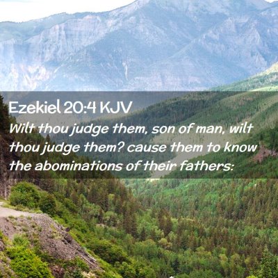 Picture 02 - Ezekiel 20:4 KJV - Wilt thou judge them, son of man, wilt thou judge - Bible Verse Picture
