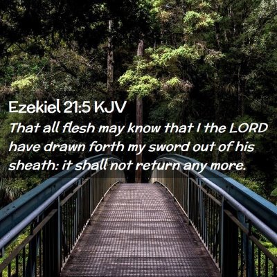 Picture 02 - Ezekiel 21:5 KJV - That all flesh may know that I the LORD have - Bible Verse Picture