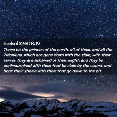 Picture 02 - Ezekiel 32:30 KJV - There be the princes of the north, all of them, - Bible Verse Picture