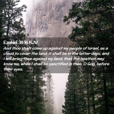 Picture 02 - Ezekiel 38:16 KJV - And thou shalt come up against my people of - Bible Verse Picture