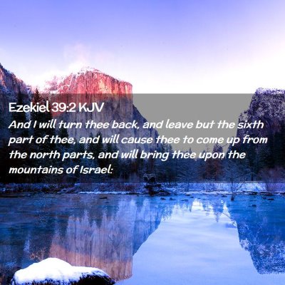 Picture 02 - Ezekiel 39:2 KJV - And I will turn thee back, and leave but the - Bible Verse Picture