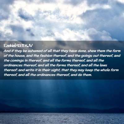 Picture 02 - Ezekiel 43:11 KJV - And if they be ashamed of all that they have - Bible Verse Picture