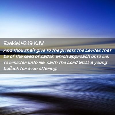 Picture 02 - Ezekiel 43:19 KJV - And thou shalt give to the priests the Levites - Bible Verse Picture