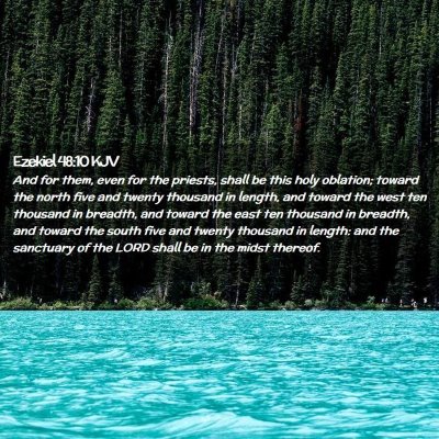 Picture 02 - Ezekiel 48:10 KJV - And for them, even for the priests, shall be this - Bible Verse Picture