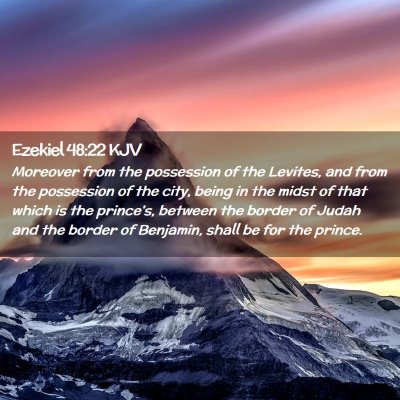 Picture 02 - Ezekiel 48:22 KJV - Moreover from the possession of the Levites, and - Bible Verse Picture