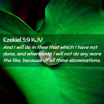 Picture 02 - Ezekiel 5:9 KJV - And I will do in thee that which I have not done, - Bible Verse Picture