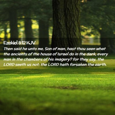 Picture 02 - Ezekiel 8:12 KJV - Then said he unto me, Son of man, hast thou seen - Bible Verse Picture