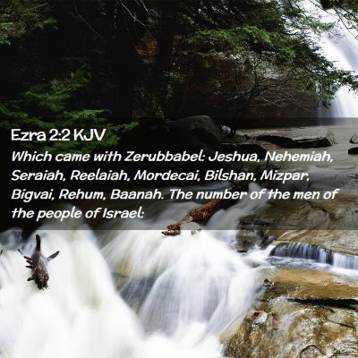 Picture 02 - Ezra 2:2 KJV - Which came with Zerubbabel: Jeshua, Nehemiah, - Bible Verse Picture