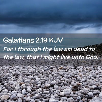 Picture 02 - Galatians 2:19 KJV - For I through the law am dead to the law, that I - Bible Verse Picture