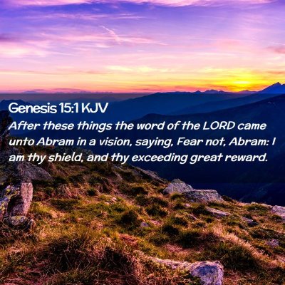Picture 02 - Genesis 15:1 KJV - After these things the word of the LORD came unto - Bible Verse Picture