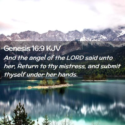 Picture 02 - Genesis 16:9 KJV - And the angel of the LORD said unto her, Return - Bible Verse Picture