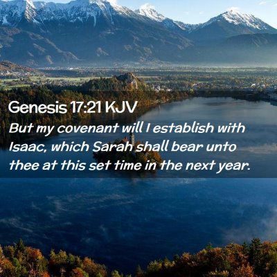 Picture 02 - Genesis 17:21 KJV - But my covenant will I establish with Isaac, - Bible Verse Picture