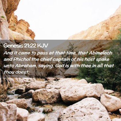 Picture 02 - Genesis 21:22 KJV - And it came to pass at that time, that Abimelech - Bible Verse Picture