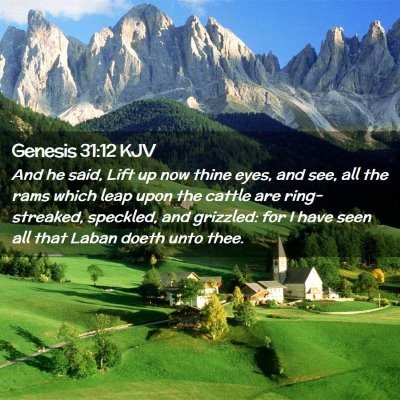 Picture 02 - Genesis 31:12 KJV - And he said, Lift up now thine eyes, and see, all - Bible Verse Picture