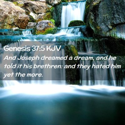 Picture 02 - Genesis 37:5 KJV - And Joseph dreamed a dream, and he told it his - Bible Verse Picture