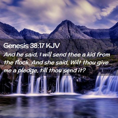 Picture 02 - Genesis 38:17 KJV - And he said, I will send thee a kid from the - Bible Verse Picture