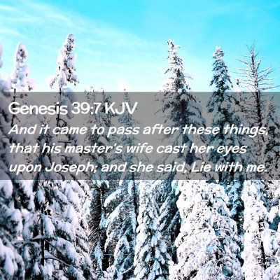 Picture 02 - Genesis 39:7 KJV - And it came to pass after these things, that his - Bible Verse Picture
